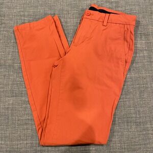 Vineyard Vines On-The-Go Pant Mens 28x32 Orange Coral Performance Chino OTG